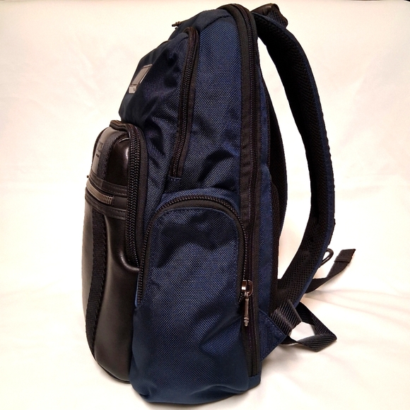 TUMI Alpha Bravo Nellis Black Blue Backpack TCS World Travel - Picture 4 of 12
